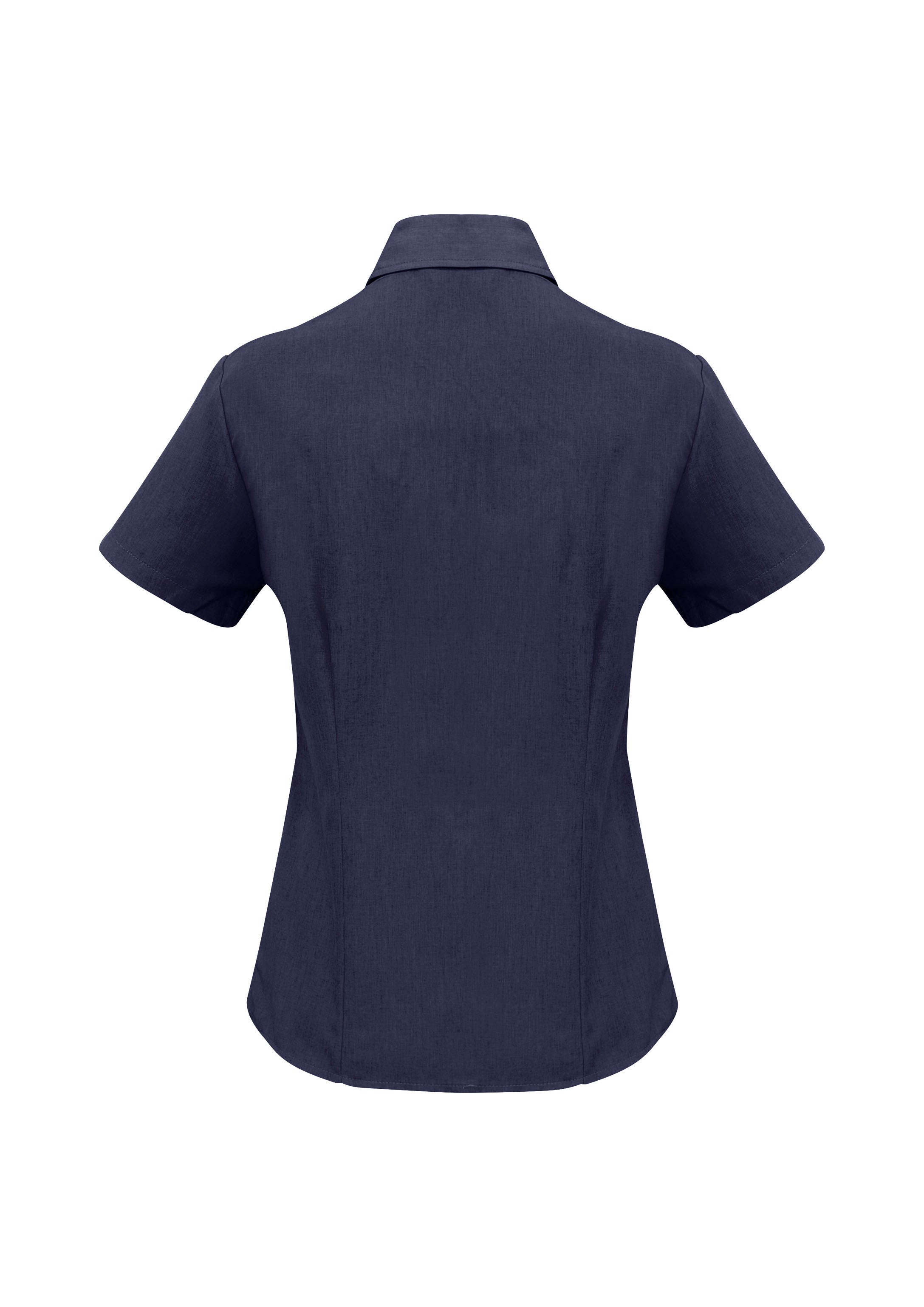 Oasis Womens Short Sleeve Shirt Navy back view