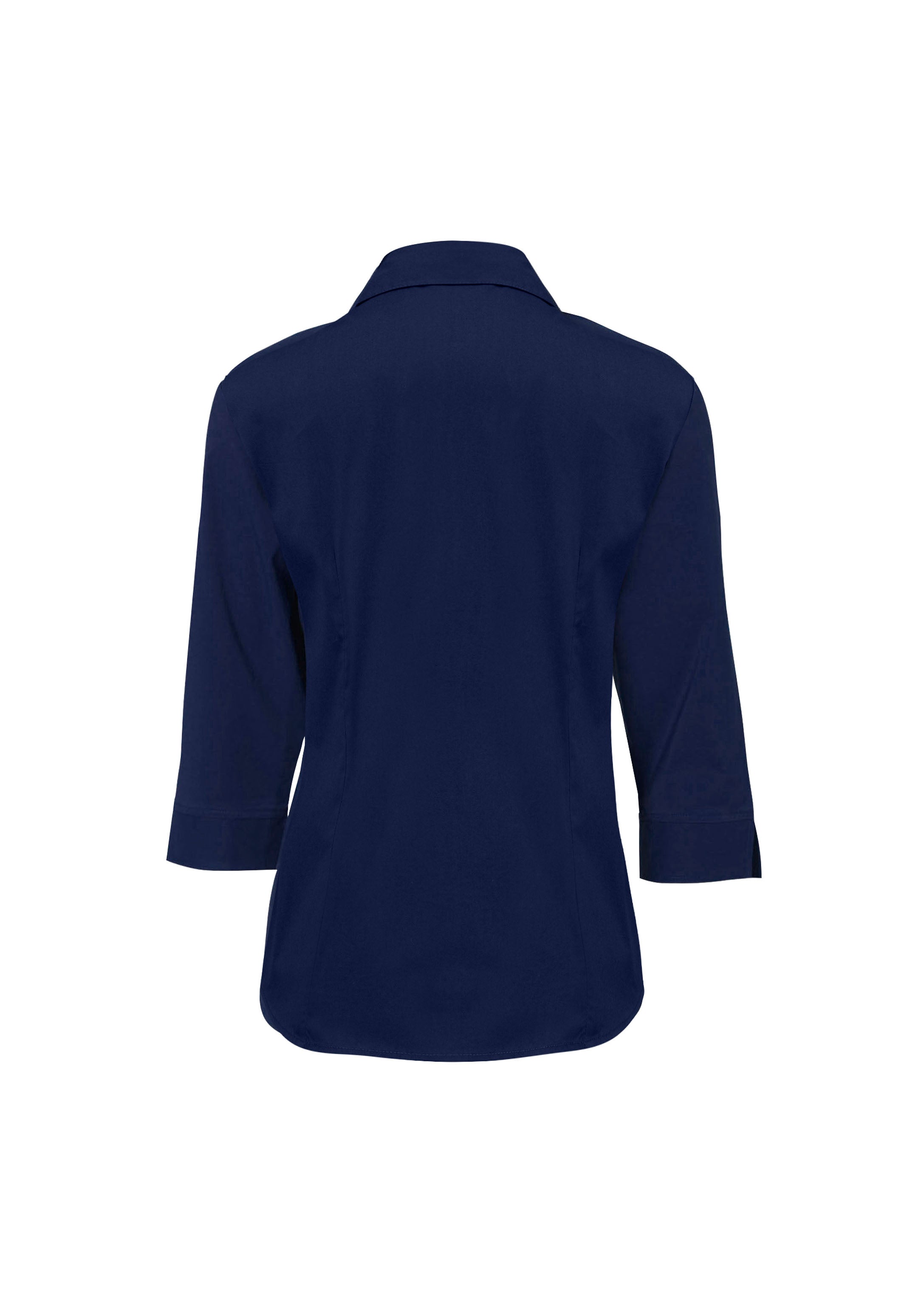 Metro Womens 3/4 Sleeve Shirt Navy back view