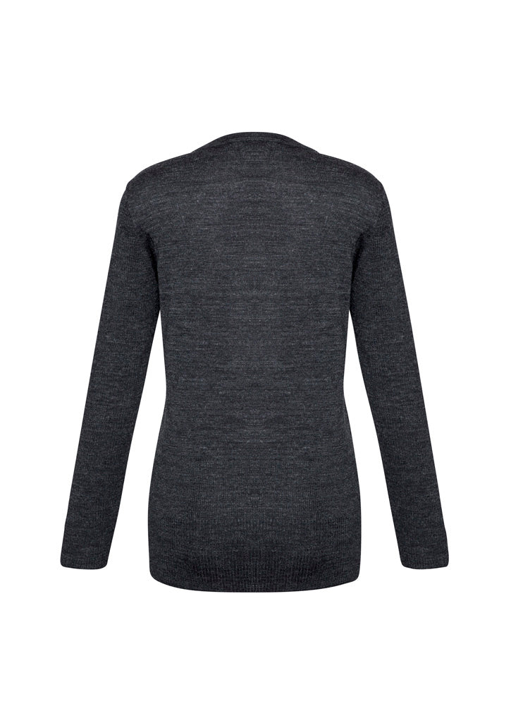 Milano Womens Cardigan Charcoal back view