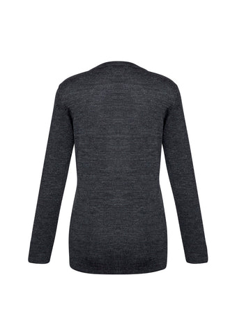 Milano Womens Cardigan Charcoal back view