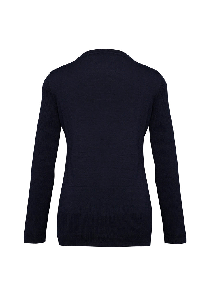 Milano Womens Cardigan Navy back view