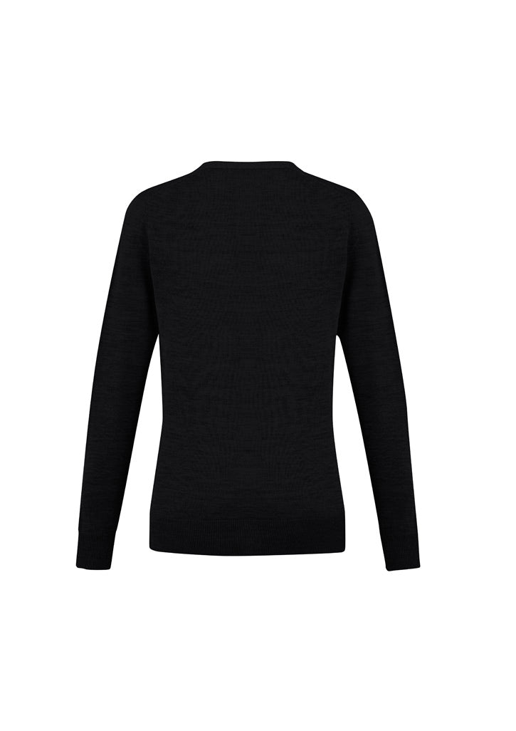 Roma Womens Knit Cardigan Black back view