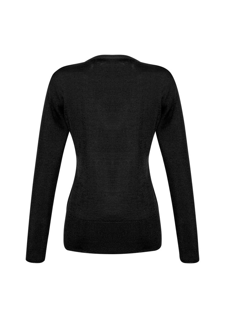 Milano Womens Pullover Black back view