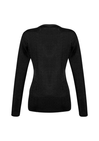 Milano Womens Pullover Black back view