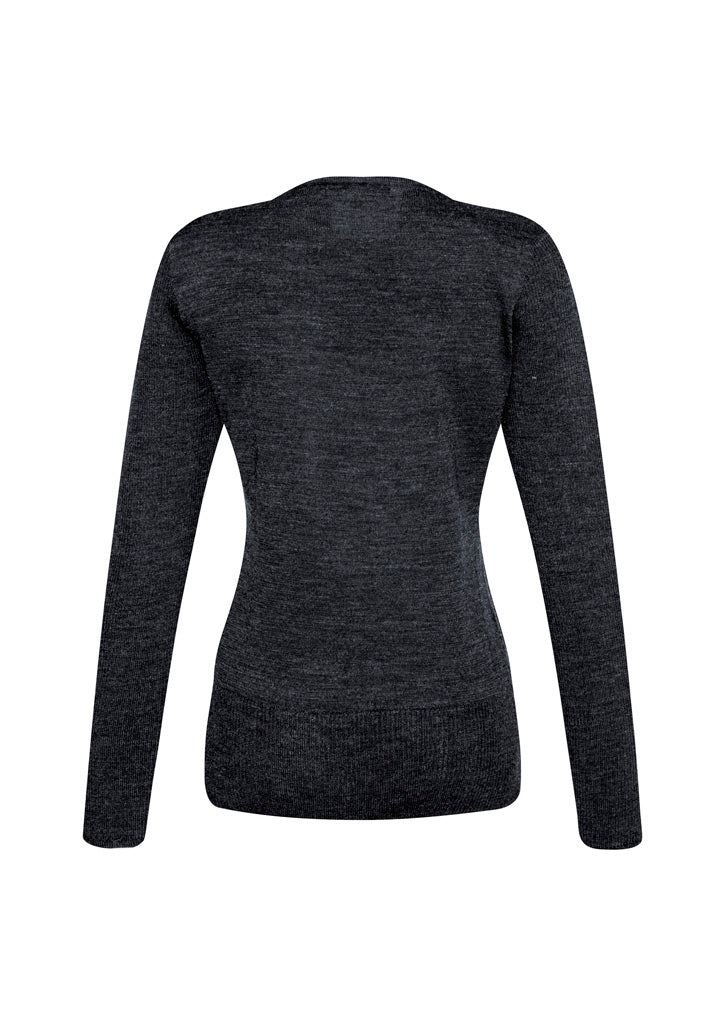 Milano Womens Pullover Charcoal back view