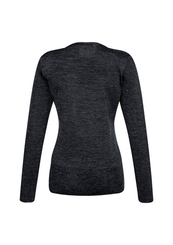 Milano Womens Pullover Charcoal back view