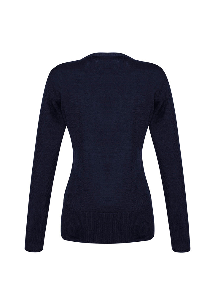 Milano Womens Pullover Navy back view