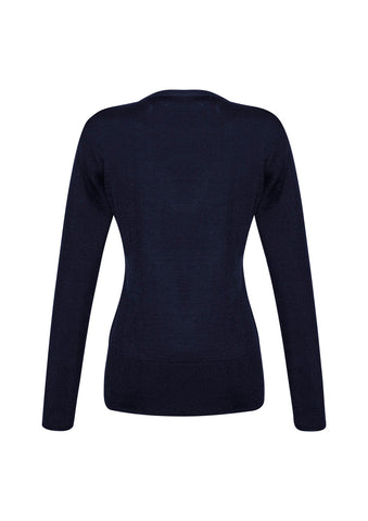 Milano Womens Pullover Navy back view
