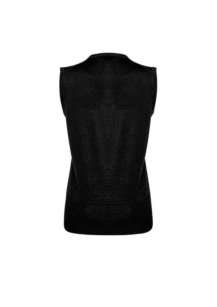 Milano Womens Vest Black back view