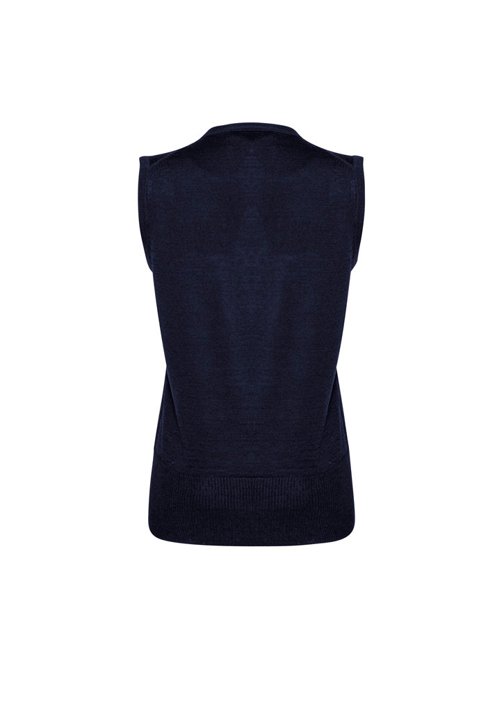 Milano Womens Vest Navy back view