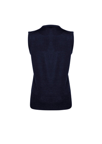Milano Womens Vest Navy back view