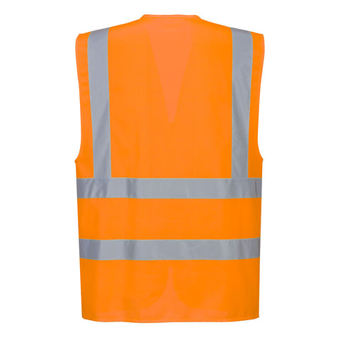Hi-Vis Executive Vest Orange back