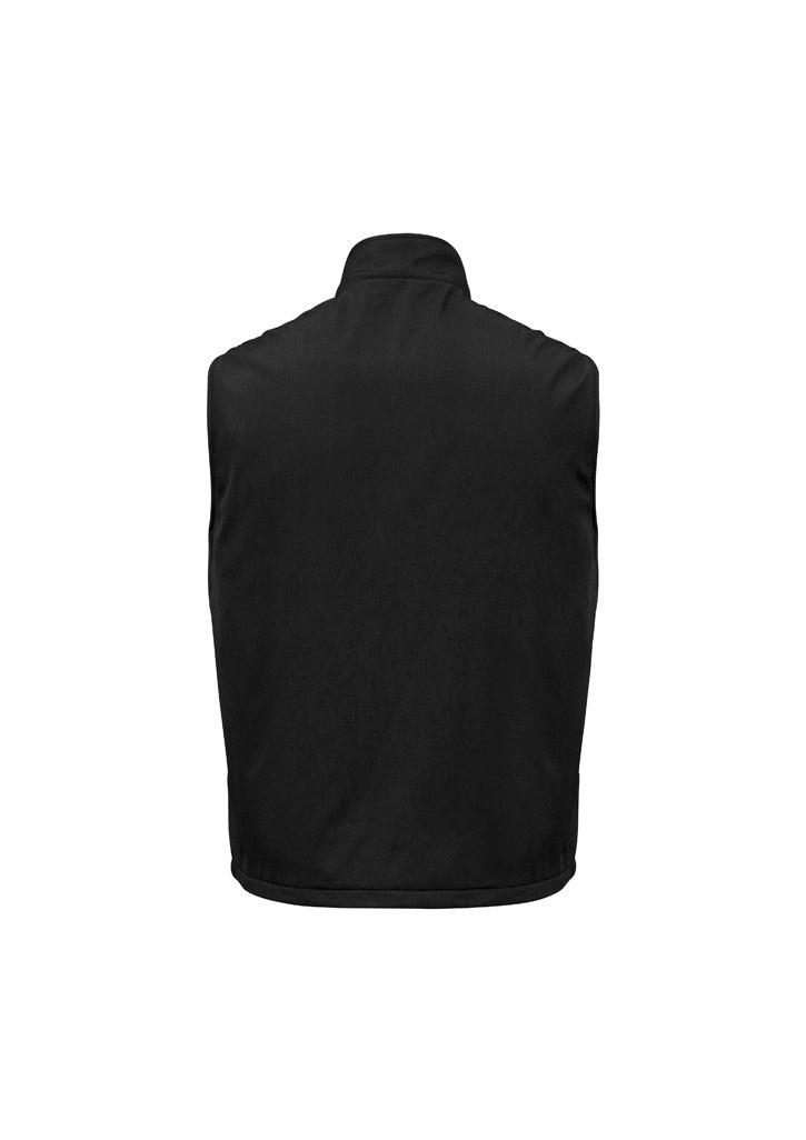 Reversible Unisex Fleece Vest Black back view