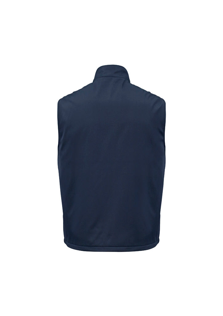 Reversible Unisex Fleece Vest Navy back view