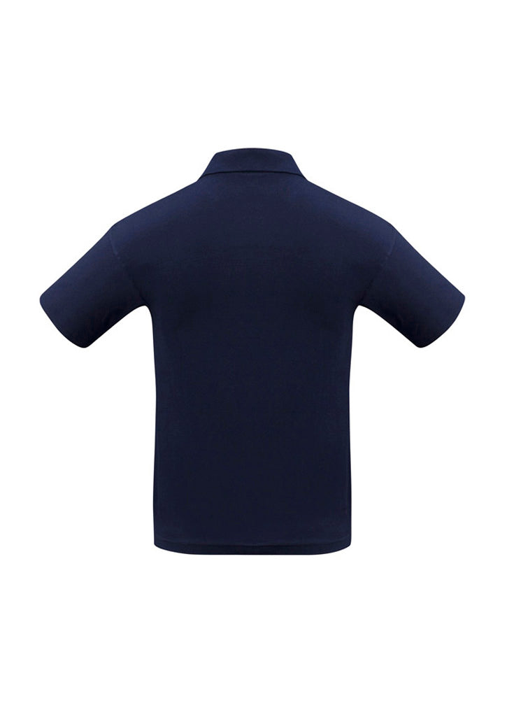 Ice Mens Short Sleeve Polo Navy back view