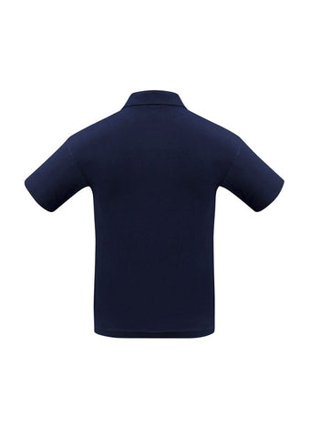 Ice Mens Short Sleeve Polo Navy back view
