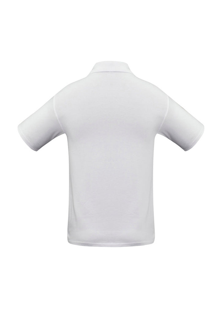 Ice Mens Short Sleeve Polo White back view
