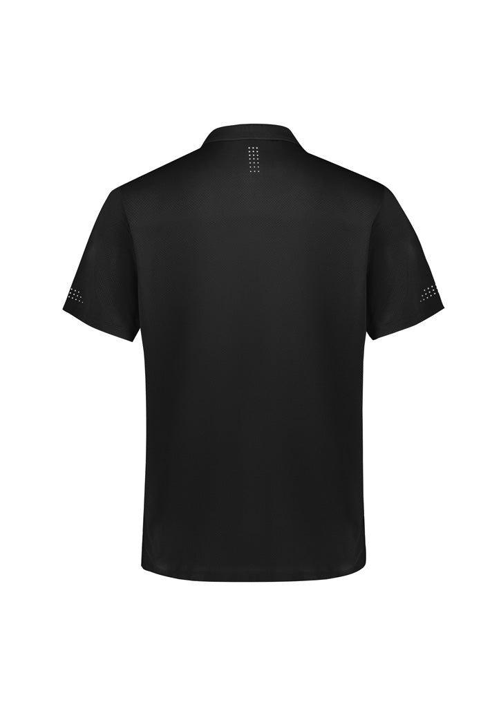 Balance Kids Short Sleeve Polo Black/White back view