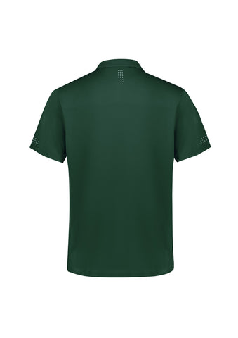 Balance Kids Short Sleeve Polo Forest/White back view