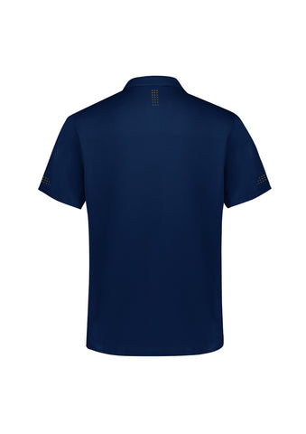 Balance Kids Short Sleeve Polo Navy/Gold back view
