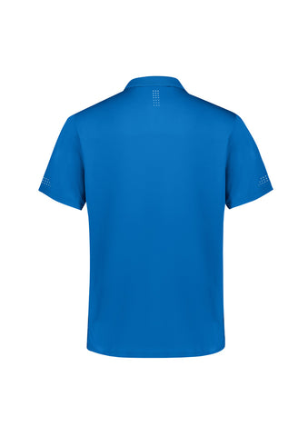 Balance Kids Short Sleeve Polo Royal/White back view