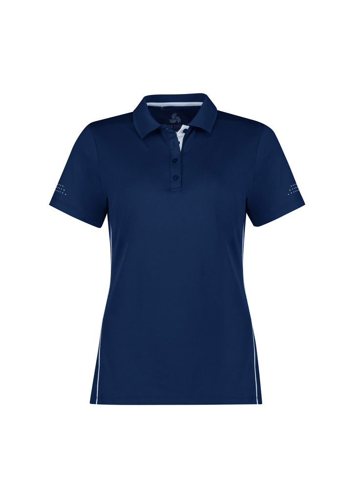 Balance Womens Short Sleeve Polo Navy/White