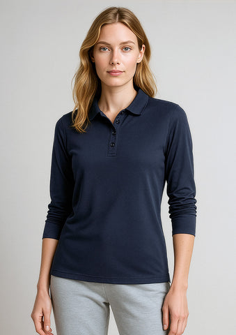 Action Womens Long Sleeve Polo-P206LL-biz-collection-1