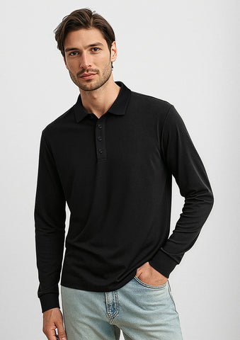 Action Mens Long Sleeve Polo-P206ML-biz-collection-0
