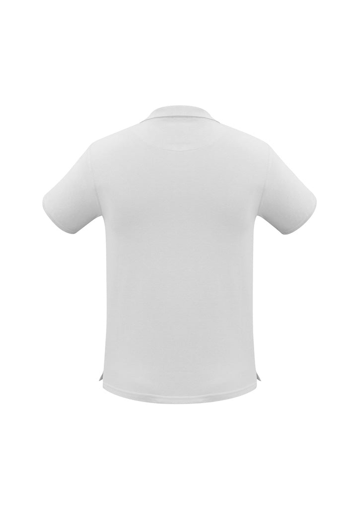 Neon Mens Short Sleeve Polo White back view