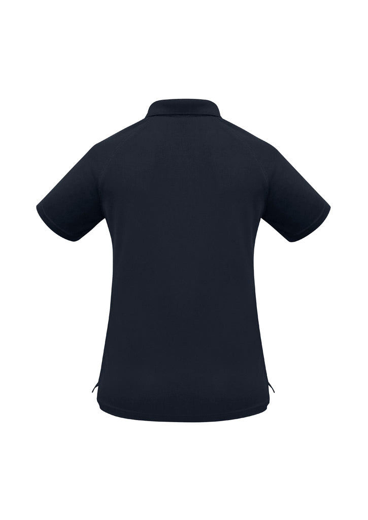 Sprint Womens Short Sleeve Polo Navy back view