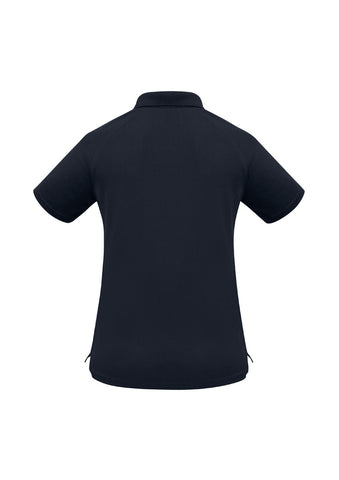 Sprint Womens Short Sleeve Polo Navy back view