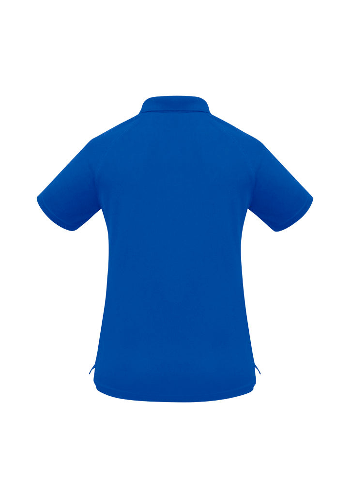 Sprint Womens Short Sleeve Polo Royal back view