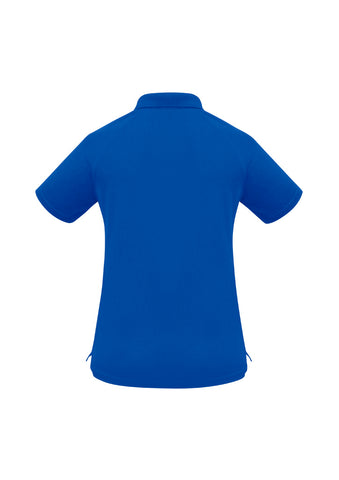 Sprint Womens Short Sleeve Polo Royal back view