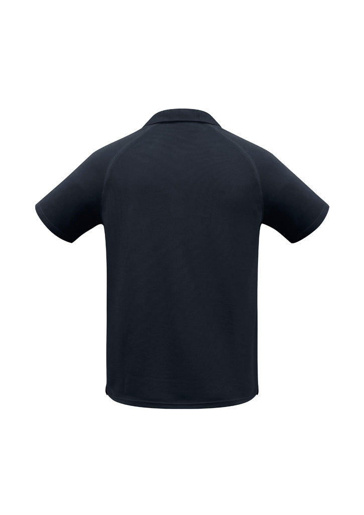 Sprint Mens Short Sleeve Polo Navy back view