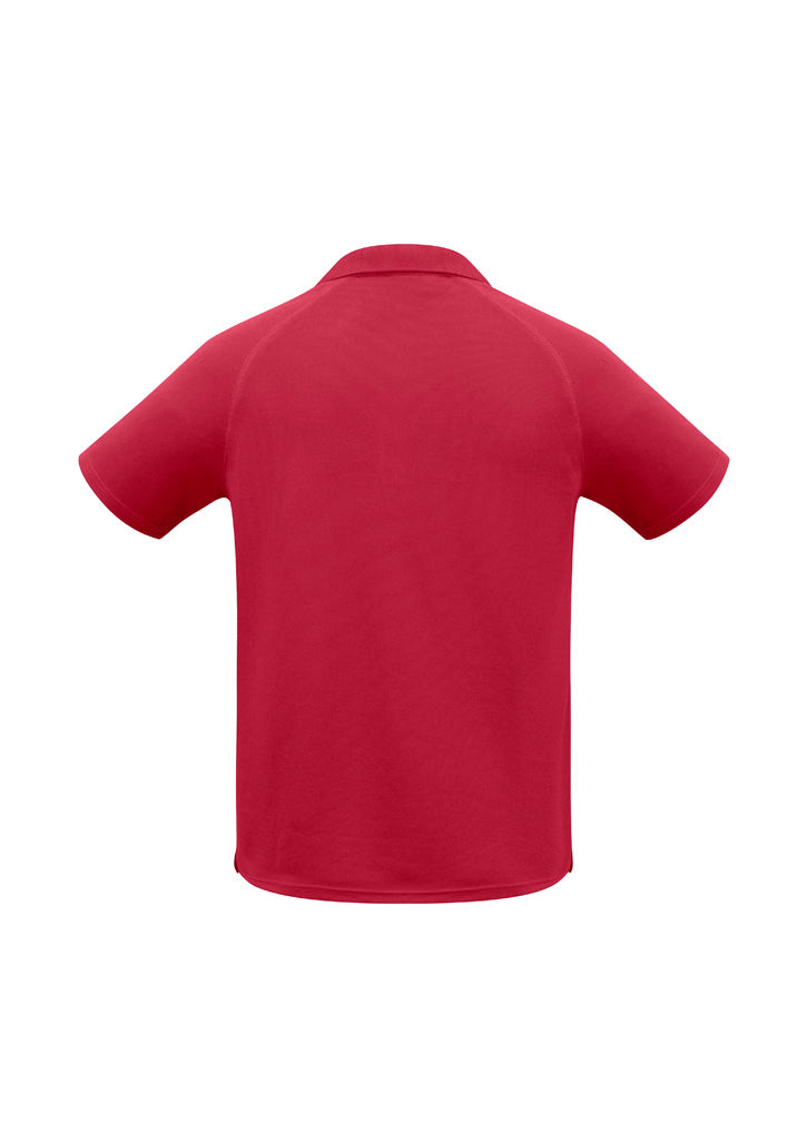 Sprint Mens Short Sleeve Polo Red back view