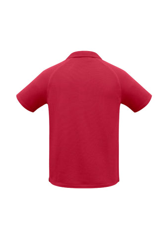 Sprint Mens Short Sleeve Polo Red back view