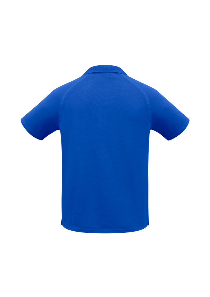 Sprint Mens Short Sleeve Polo Royal back view