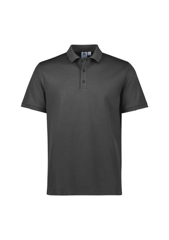 Focus Mens Short Sleeve Polo Charcoal/Charcoal