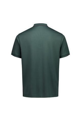 Focus Mens Short Sleeve Polo Seafoam/Charcoal back view