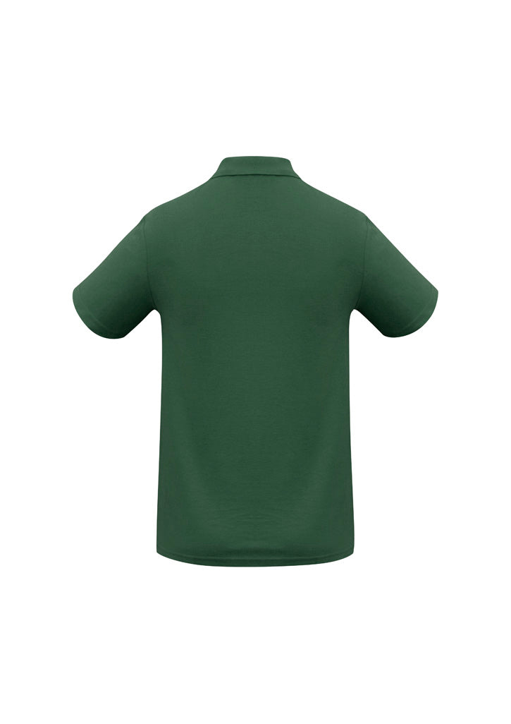 Crew Kids Short Sleeve Polo Forest back view