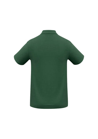 Crew Kids Short Sleeve Polo Forest back view