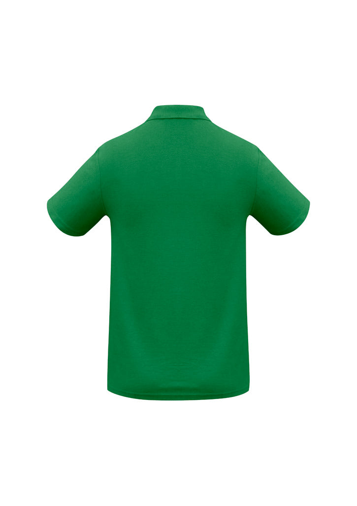 Crew Kids Short Sleeve Polo Kelly Green back view