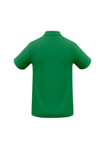 Crew Kids Short Sleeve Polo Kelly Green back view