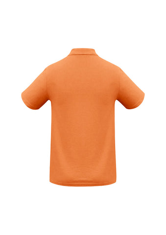 Crew Kids Short Sleeve Polo Orange back view