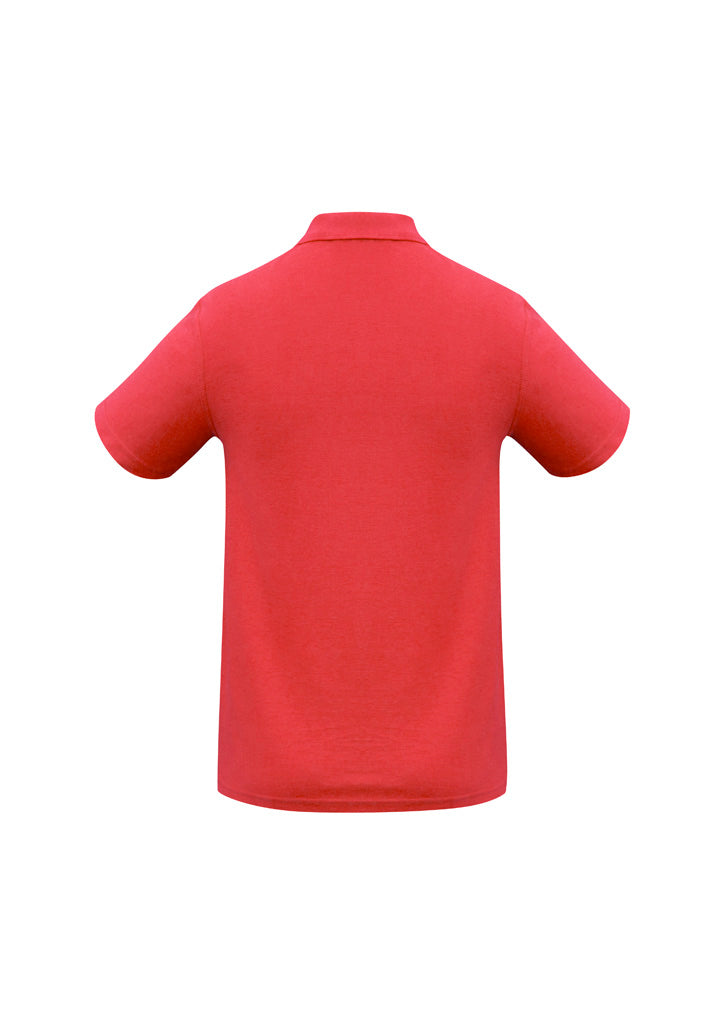Crew Kids Short Sleeve Polo Red back view