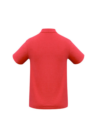 Crew Kids Short Sleeve Polo Red back view