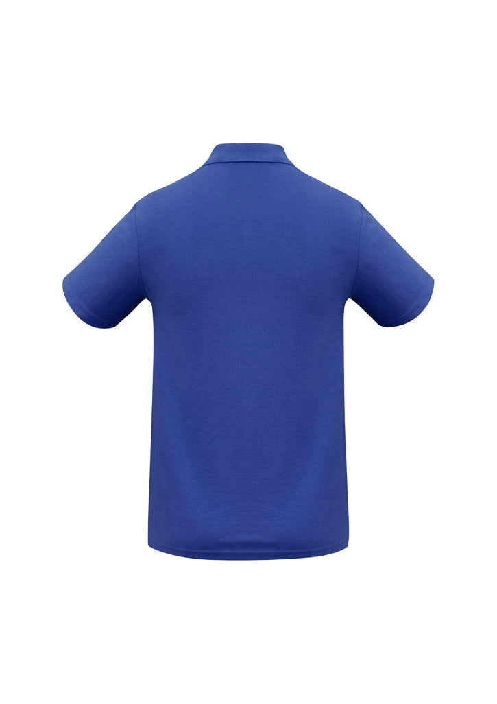 Crew Kids Short Sleeve Polo Royal back view