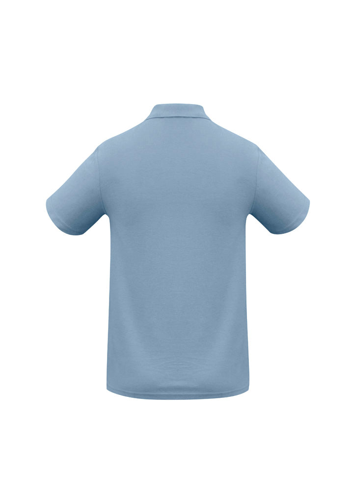 Crew Kids Short Sleeve Polo Spring Blue back view