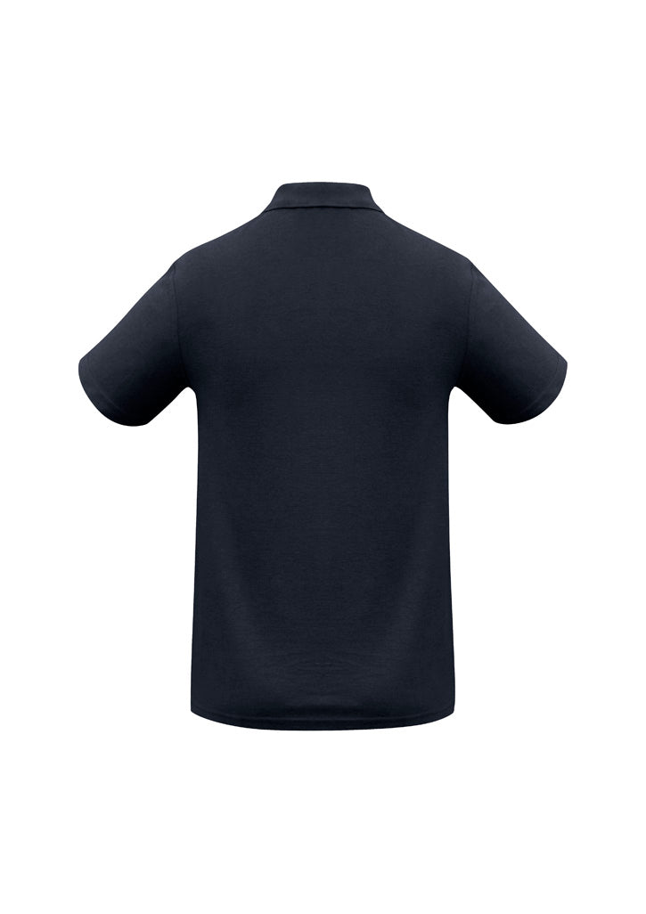 Crew Mens Short Sleeve Polo Navy back view