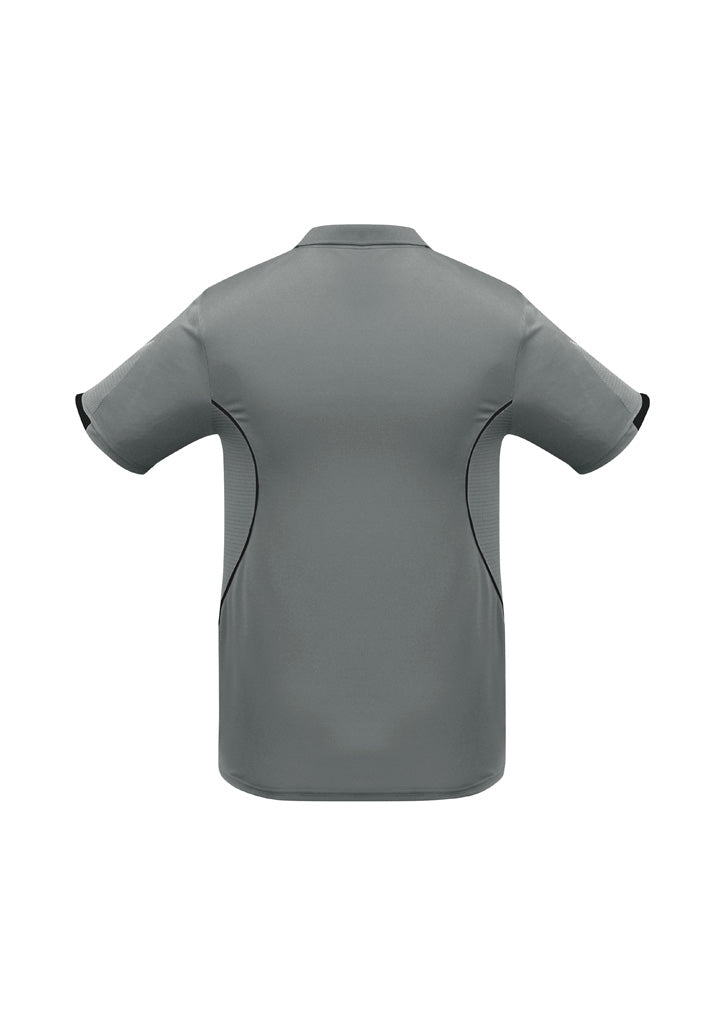 Razor Kids Short Sleeve Polo Ash/Black back view